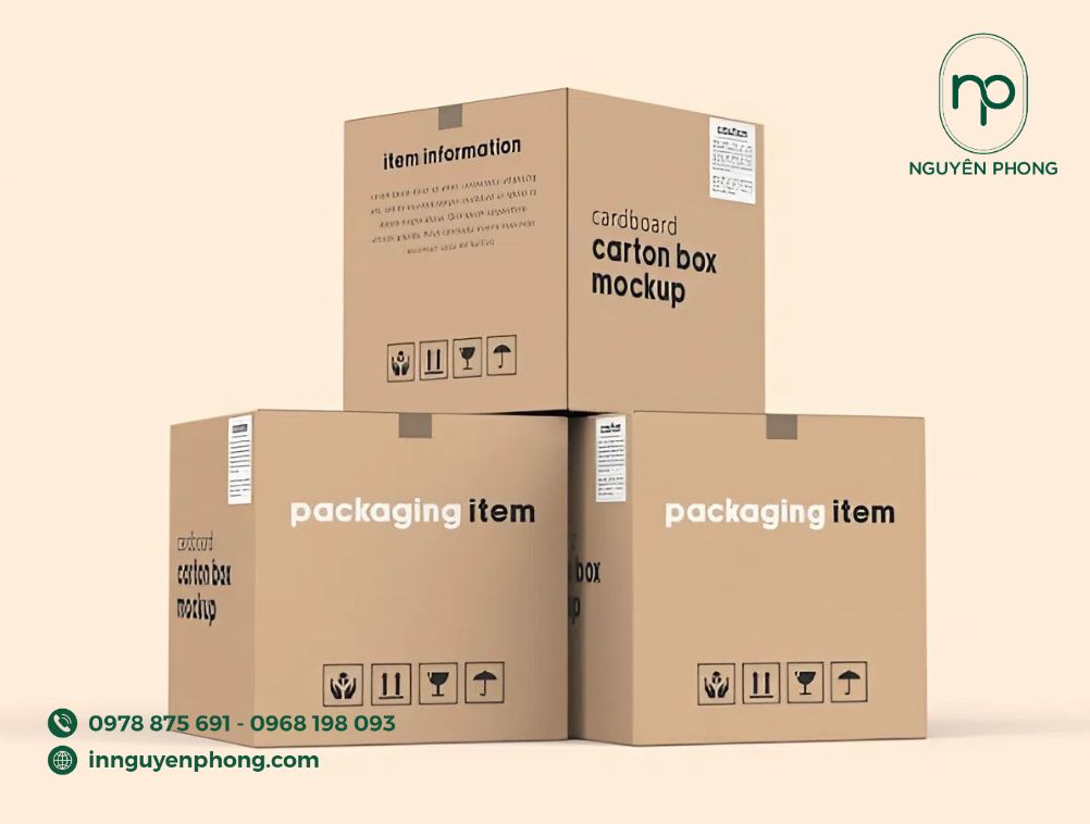 mẫu thùng carton 5 lớp sóng BC ấn tượng